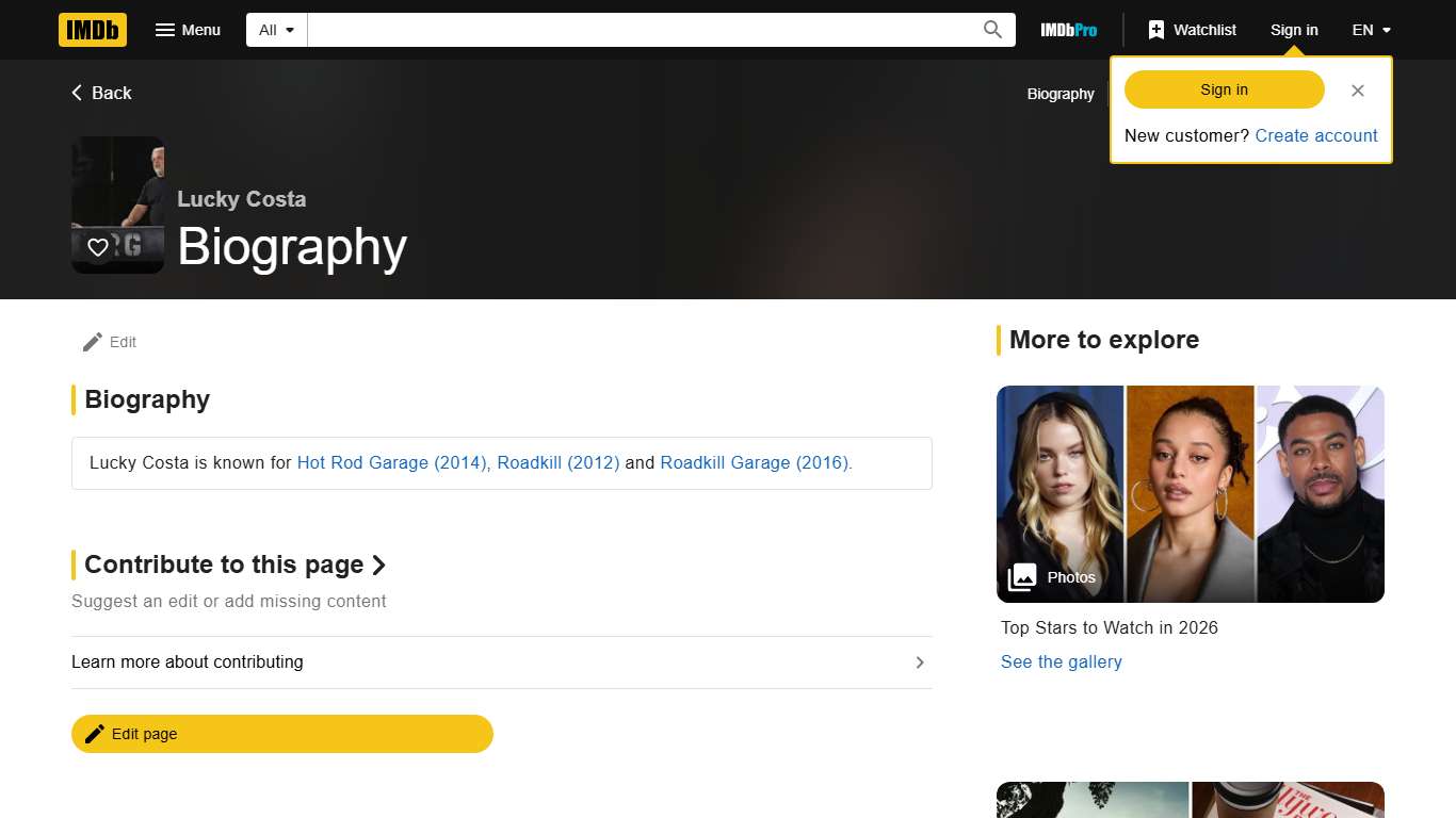 Lucky Costa - Biography - IMDb